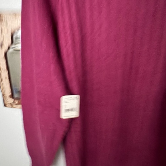 Free People Ribbed Cowl Neck Sweater - Deep Raspberry - Picture 4 of 4